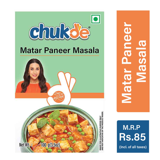 Chukde Spices Matar Paneer Masala, 100G