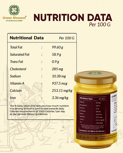 A2 Gir Cow Ghee - 500 ML | Vedic Bilona Ghee by Green Blossom Agritech Ventures