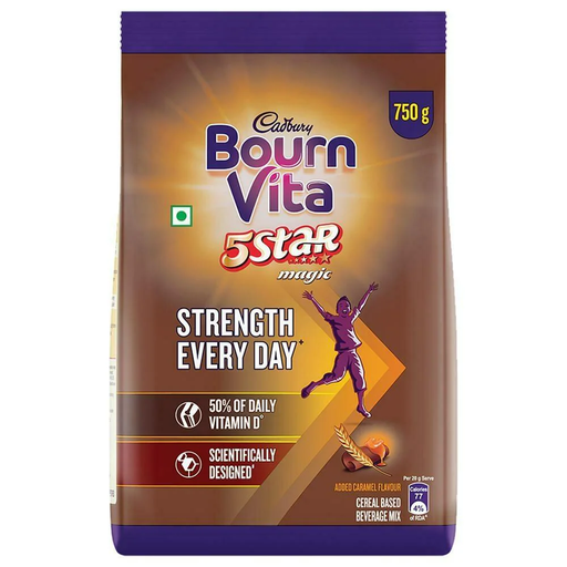 Bournvita 5 Star Magic Nutrition Drink 750 g Pouch