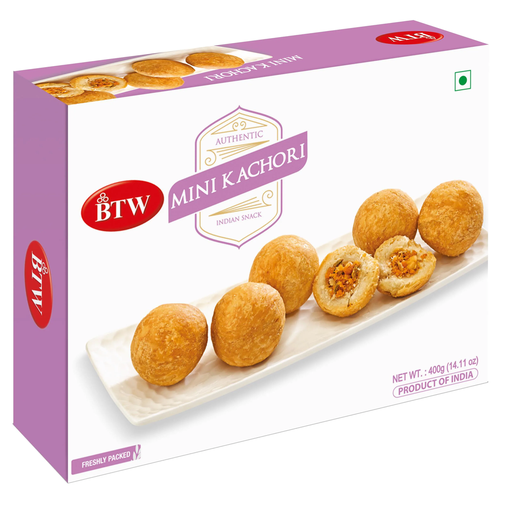 BTW Authentic Mini Kachori Indian Snacks 400g