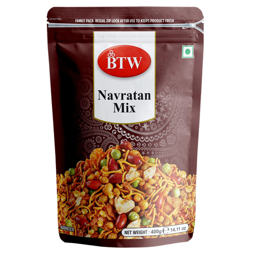 BTW Navratan Mix Namkeen 850g | Tasty Mixture Navratan Mix Namkeen Indian Snacks