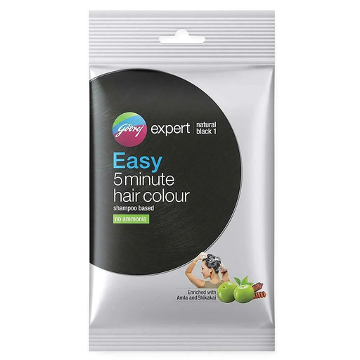 Godrej Expert Easy 5 Minute Hair Colour, Natural Black 20 ml