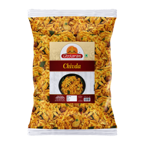Ghotaram Special Nylon Chivda Paper Poha Cornflakes Chiwda Mixture | Cornflakes Poha Chiwda Mix | Chiwda | Indian Snack | CornFlakes Poha Dry Fruits Namkeen Mixture | Chiwda Namkeen-250*1Pack
