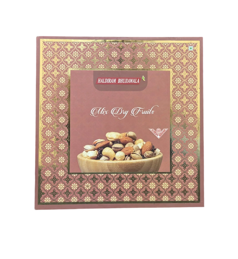 Haldiram Bhujiawala Royal Dry Fruits Gift Pack 425 Grams MDF Box Packing ( Almond, Salted Pistachios, Raisin, Cashew Nuts )